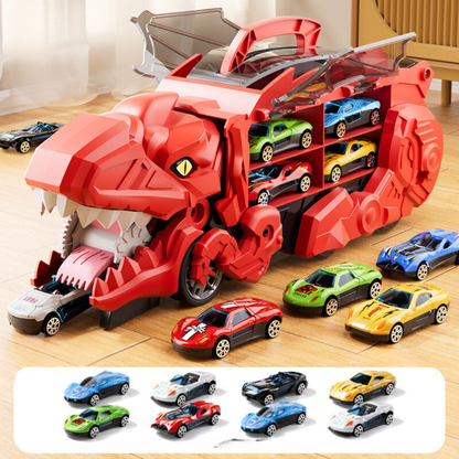 Fun Kids Dinosaur Vehicle Playset Carrier Truck