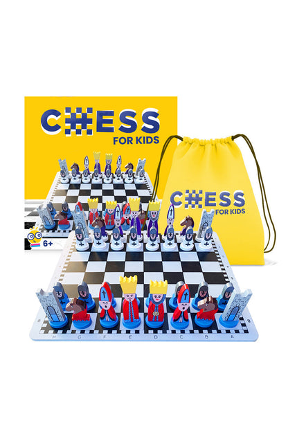 Children's Educational Wooden Chess Board Game Set