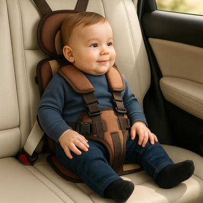 Compact Child Car Booster Seat - Safe Travel Harness