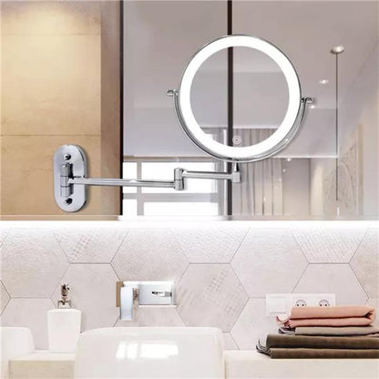 Stylish Circular LED Lighted Bathroom Mirror