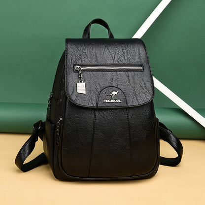 Premium Daily Genuine Leather Ladies Backpack