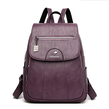 Premium Daily Genuine Leather Ladies Backpack