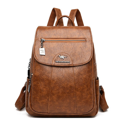 Premium Daily Genuine Leather Ladies Backpack