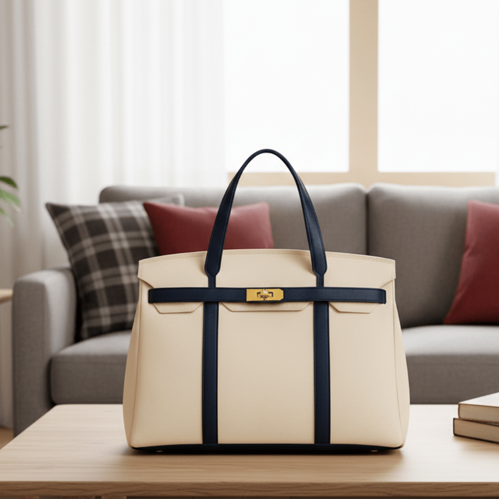Durable Cotton Tote Bag with Strong Steel Frame