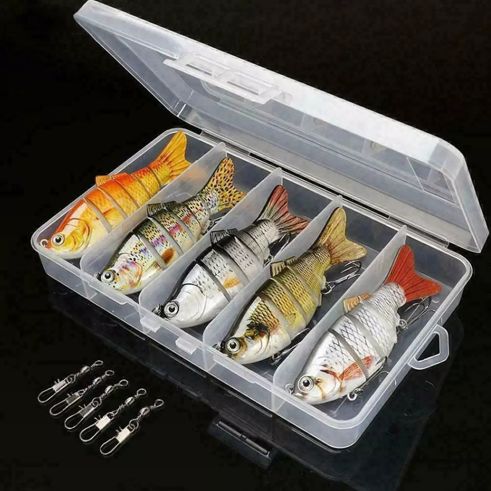 Realistic 6-Segment Fishing Lure Set
