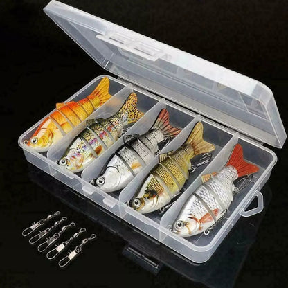 Realistic 6-Segment Fishing Lure Set