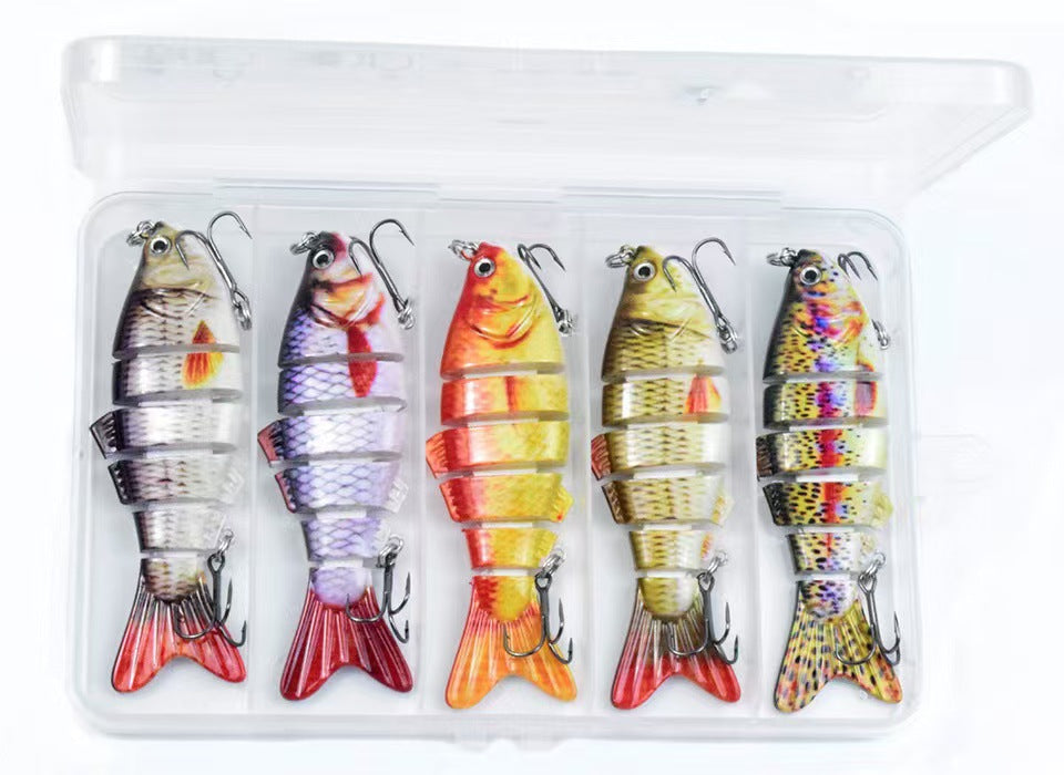 Realistic 6-Segment Fishing Lure Set