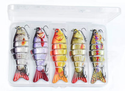Realistic 6-Segment Fishing Lure Set