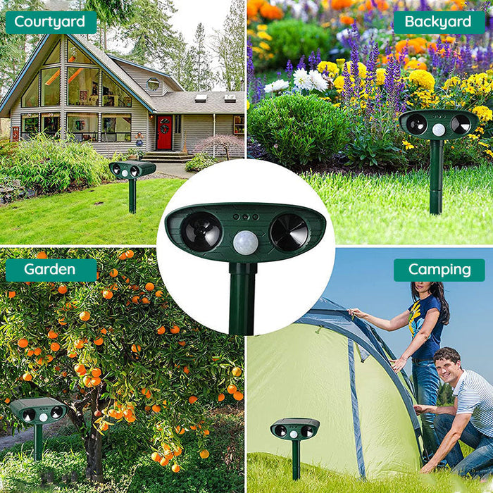 Outdoor Motion Sensor Animal Repeller for Garden Protection