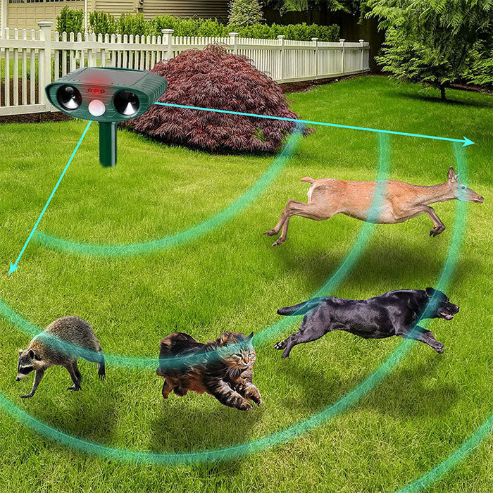 Outdoor Motion Sensor Animal Repeller for Garden Protection