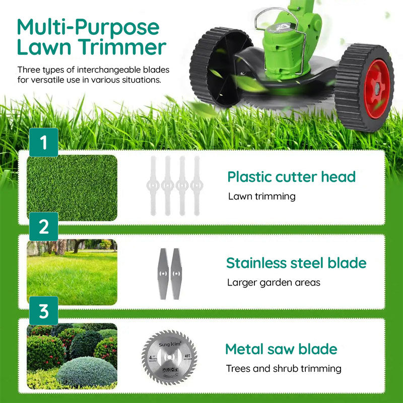 Easy Cordless Rechargeable Lawn Trimmer