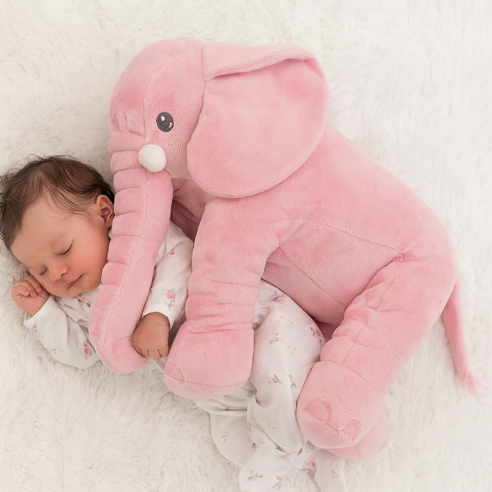Soft Baby Elephant Cushion Nursery Pillow Gift Set