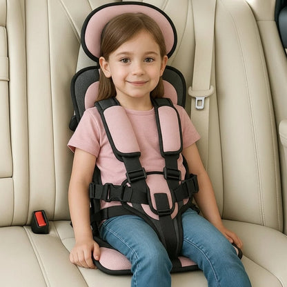 Compact Child Car Booster Seat - Safe Travel Harness
