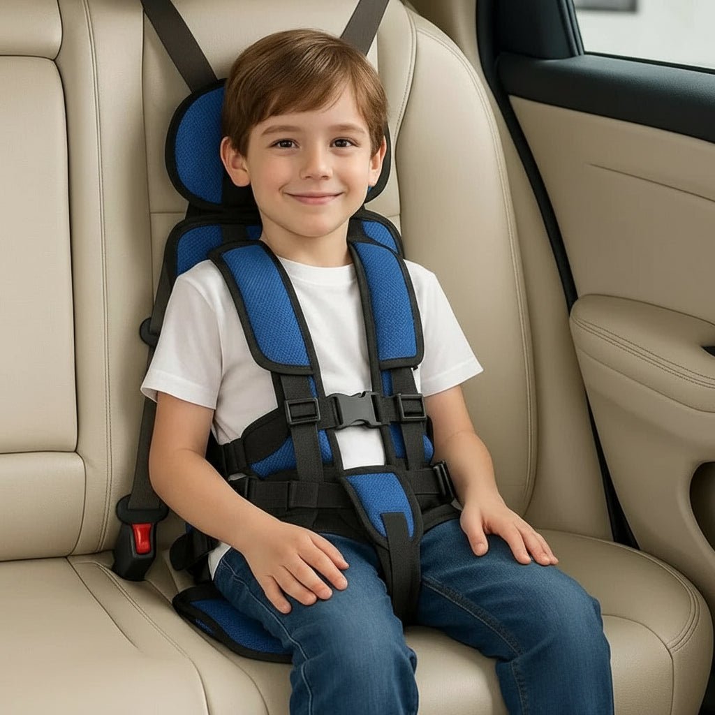 Compact Child Car Booster Seat - Safe Travel Harness