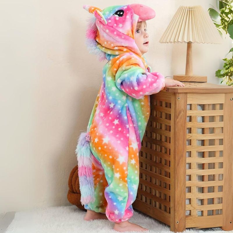 Cozy Kids Jumpsuit Cute Animal Design
