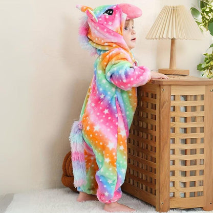 Cozy Kids Jumpsuit Cute Animal Design