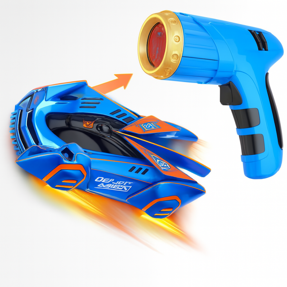 Fast RC Wall Crawler LED Stunt Car Toy for Kids
