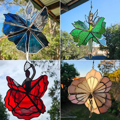 Beautiful Colorful Glass Desk Spinner