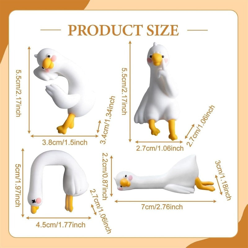 Small Office Duck Decor Figures