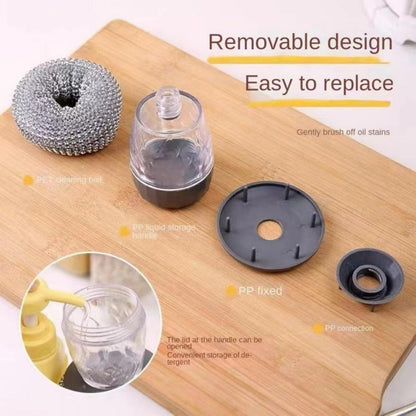 Tough PTE Scrubber with Soap Dispenser - Kitchen Cleaner