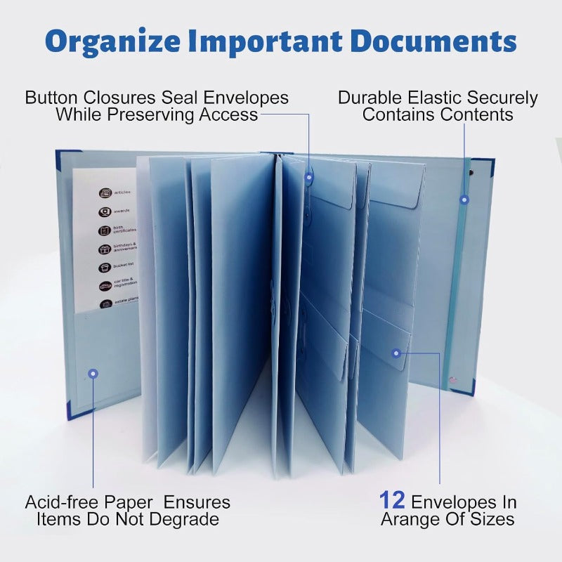 Compact Music Accordion Storage Folio
