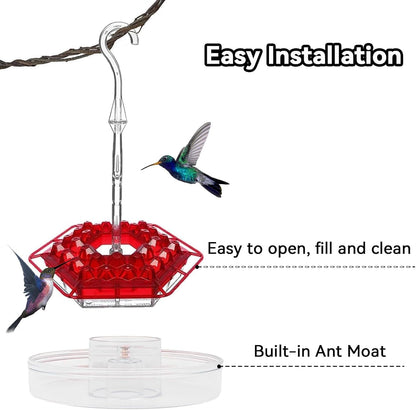 Colorful Outdoor Hanging Hummingbird Feeders