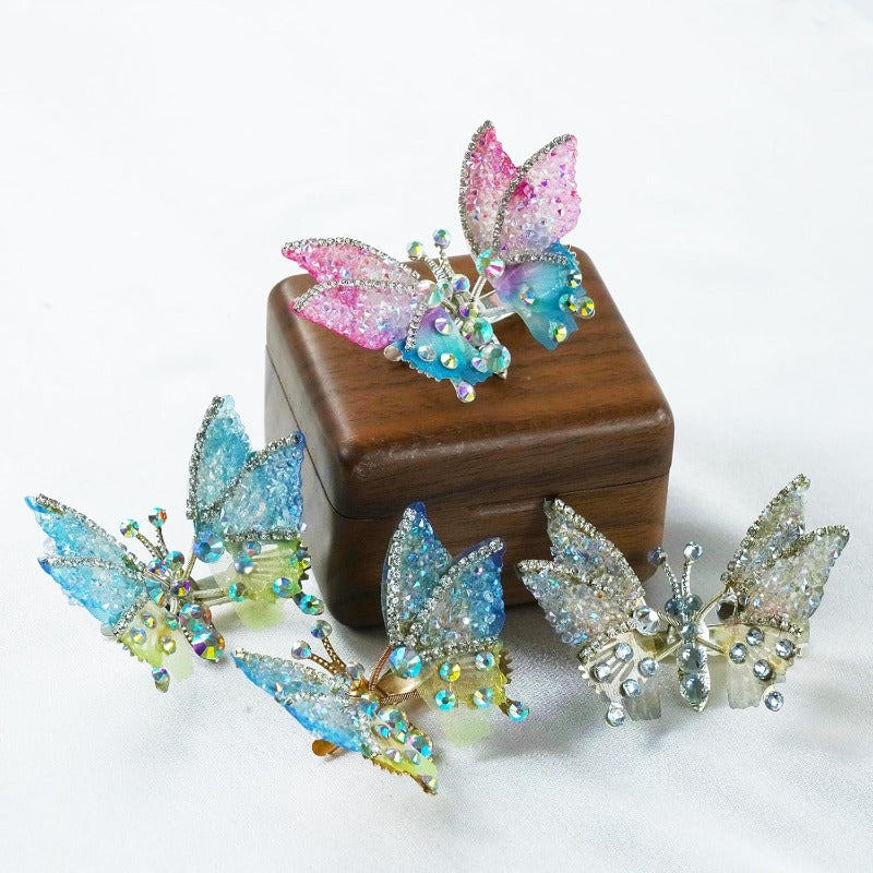 Delicate Floral Hair Barrettes