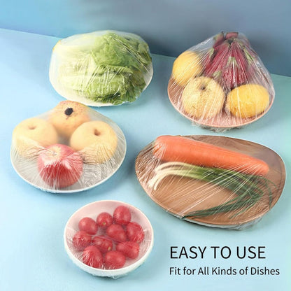 Fresh Food Storage Bags – Flexible Plastic Bowl Wraps