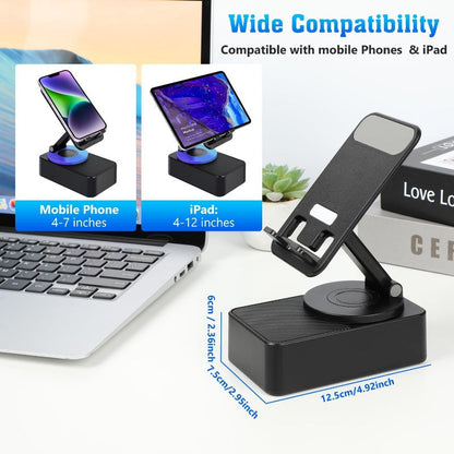 Portable 3-in-1 Collapsible Bluetooth Speaker Power Bank