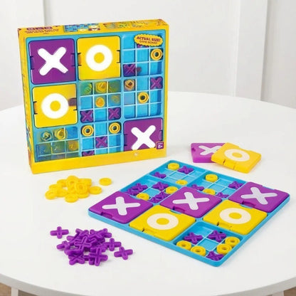 Classic 9-Square Tic Tac Toe Board Game