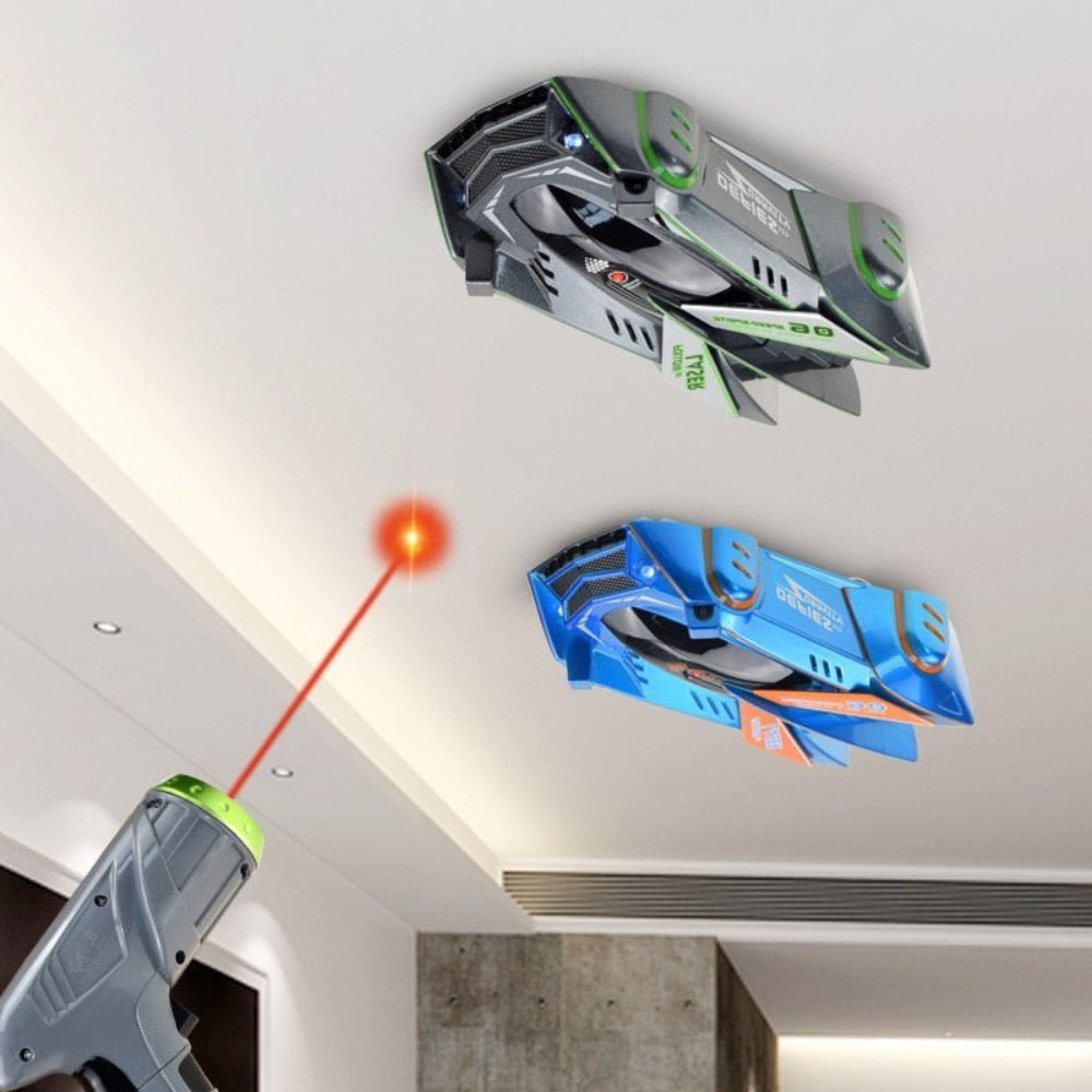 Fast RC Wall Crawler LED Stunt Car Toy for Kids