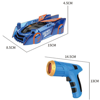 Fast RC Wall Crawler LED Stunt Car Toy for Kids