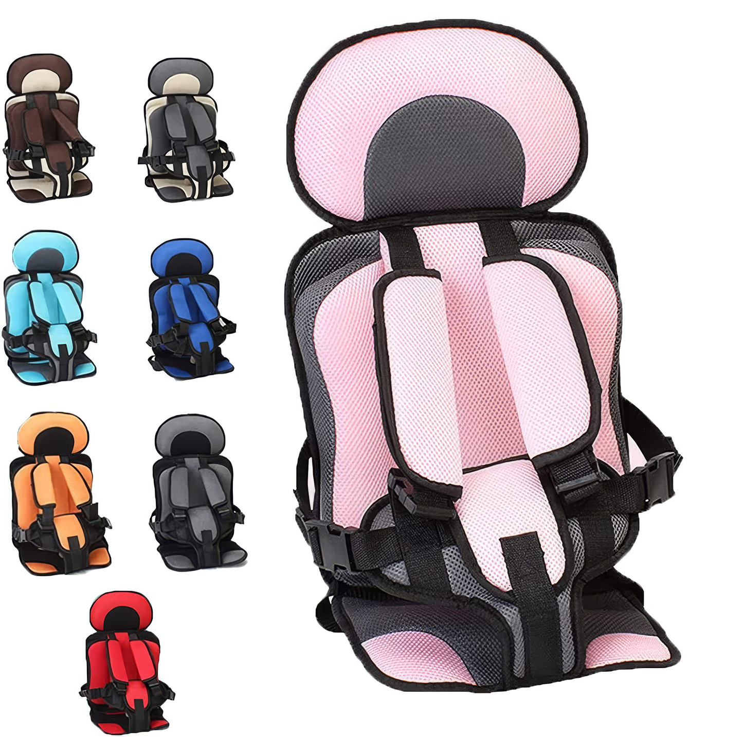 Compact Child Car Booster Seat - Safe Travel Harness