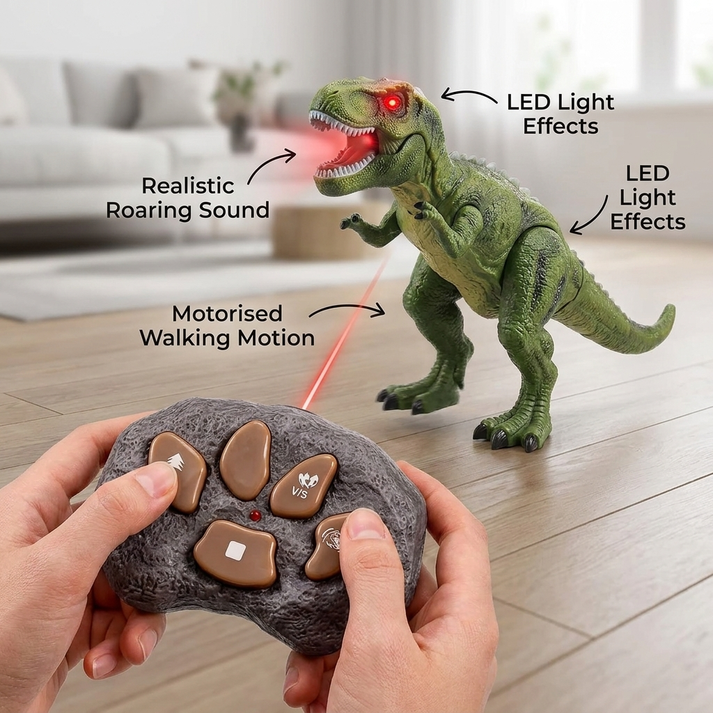 Fun Remote Control Walking Dinosaur Toy