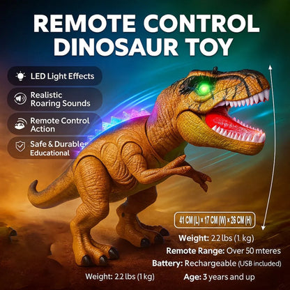 Fun Interactive Walking Dinosaur Toy