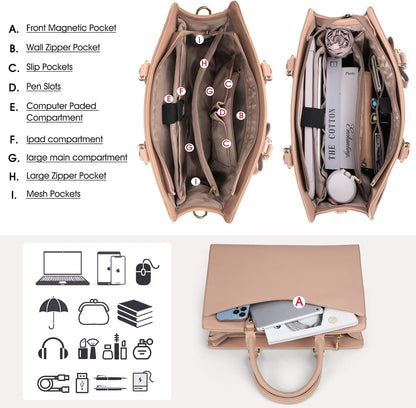 Professional Women's Office Laptop Handbag