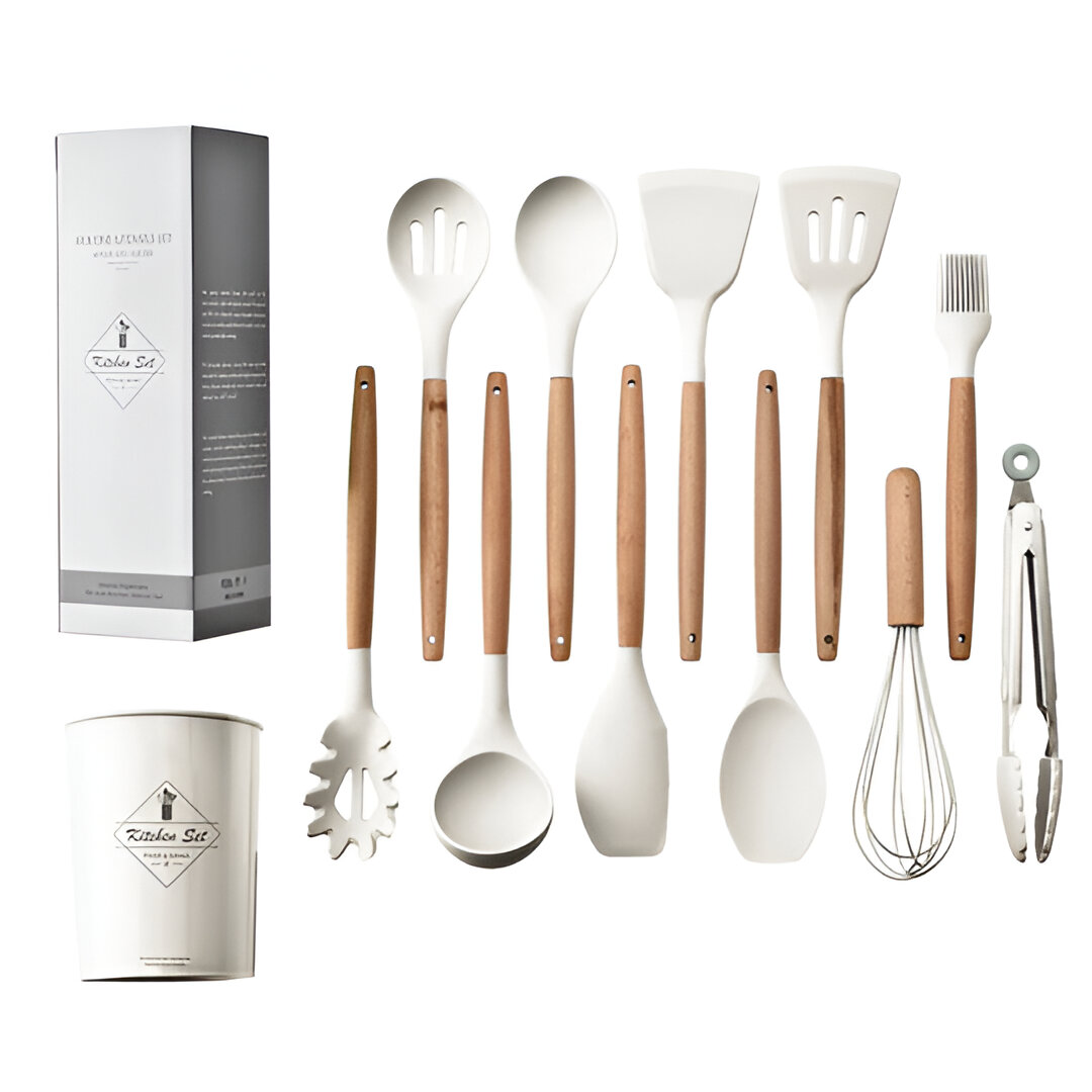 12pcs Silicone Non-Stick Cooking Utensil Set