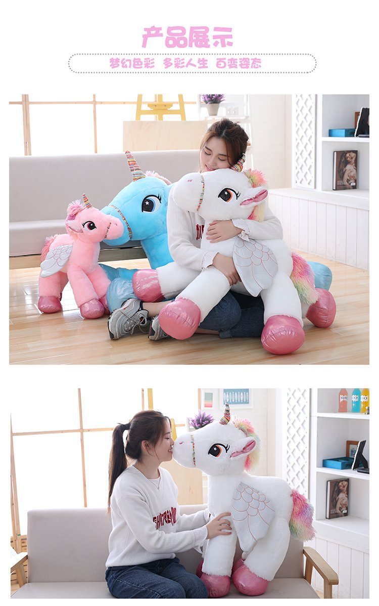 Large Soft Unicorn Stuffed Animal Toys