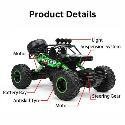 Powerful 4x4 RC Monster Truck with Big Tires